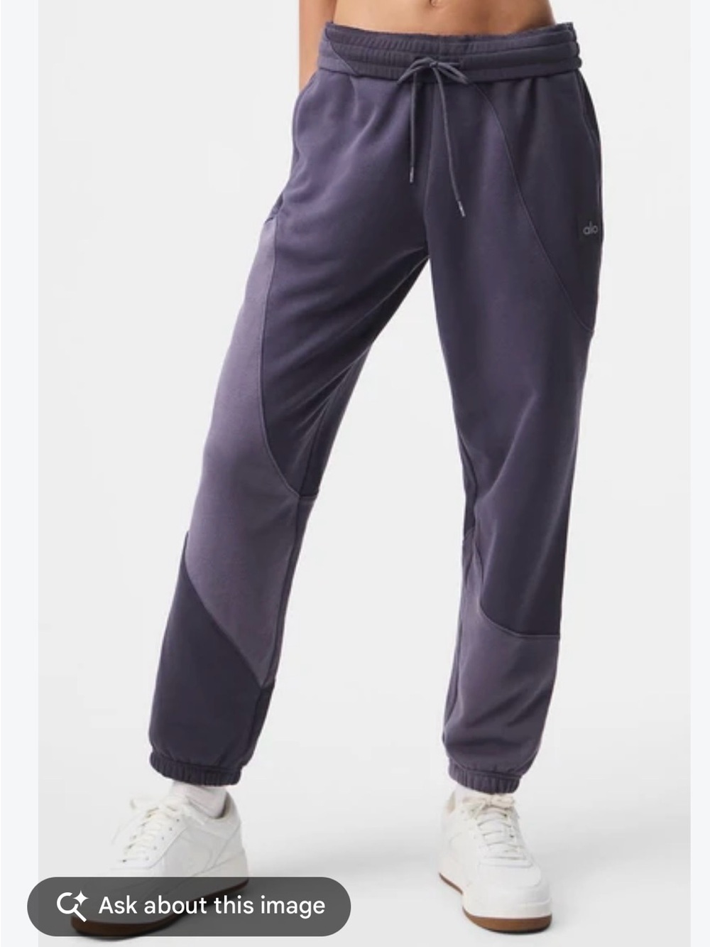 (M) ALO Yoga Make waves sweatpants- Italian plum tonal